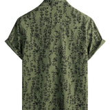 Men's Green Vintage Floral Shirt