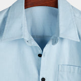 Men's Blue Casual Summer Shirt