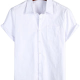 Gerald Men's Short Sleeve Shirt – White