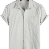 Bruce Men's Short Sleeve Shirt – Grey