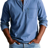 Men's Vintage-Style Polo Shirt