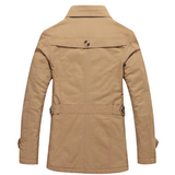 Men's Elegant Quilted Trench Coat