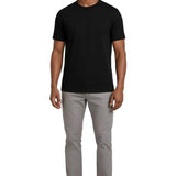 Men's Black Mercerized Cotton T-Shirt