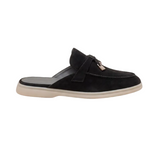 Mediterranean Men's Suede Mules – Black