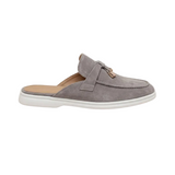 Mediterranean Men's Suede Mules – Light Grey