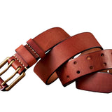 Douglas Men's Belt – Vintage Double-Prong Buckle