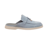 Mediterranean Men's Suede Mules – Light Blue
