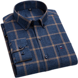 Men's Casual Check Cotton Shirt