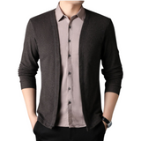 Men's 2-in-1 Shirt Cardigan