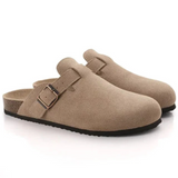 Men's Suede Oxford-Style Clogs