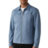 Men's Micro Suede Jacket – Light Blue