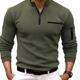 Douglas Men's Zip Long Sleeve Shirt