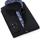 Classic Men's Cotton Collared Shirt