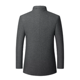Elegant Men's Wool Blend Coat