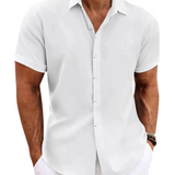 Men's Relaxed Linen-Blend Summer Shirt