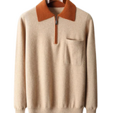 Walter Men's Zip Polo Sweater