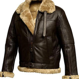 Gordon Men's Elegant Shearling-Lined Leather Jacket
