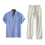 Men's Linen Set: Shirt and Pants