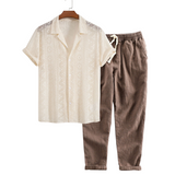 Summer Men's Short Sleeve Set