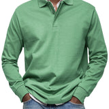 Brian Men's Long Sleeve Polo Shirt