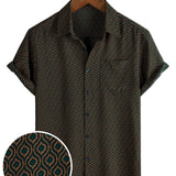 Gerald Men's Retro Short Sleeve Shirt – Green