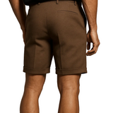 Men's Pleated Shorts – Taupe
