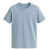 Men's Mist Blue Cotton T-Shirt