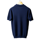 Men's Elegant Cotton Knit Polo Shirt