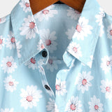 Men's Hawaiian Shirt with Daisies