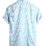 Men's Hawaiian Shirt with Daisies