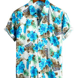 Men's Blue Tropical Hawaiian Shirt