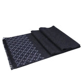 Neil Men's Cashmere and Merino Wool Scarf – Black