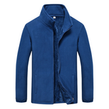 Men's Elegant Zip-Front Fleece Jacket