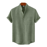 Gerald Men's Short Sleeve Linen-Blend Shirt
