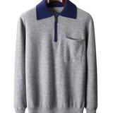 Walter Men's Zip Polo Sweater