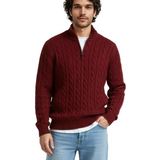 Men's Cotton Zip Sweater