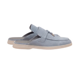 Mediterranean Men's Suede Mules – Light Blue