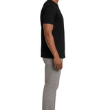 Men's Black Mercerized Cotton T-Shirt