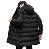Long Slim-Fit Men's Winter Jacket