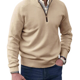 Men's Casual Zip-Front Sweater