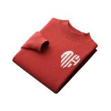 Glen Men's Heart Motif Sweater