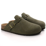 Men's Suede Oxford-Style Clogs