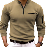 Douglas Men's Zip Long Sleeve Shirt