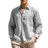 Men's Casual Linen Shirt
