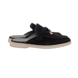 Mediterranean Men's Suede Mules – Black