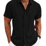 Men's Relaxed Linen-Blend Summer Shirt