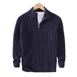 Men's Cotton Zip Sweater