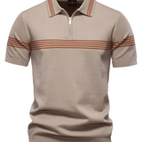 Men's Striped Polo Shirt