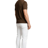 Men's Dark Brown Slim Fit T-Shirt
