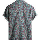 Men's Green Vintage Paisley Shirt